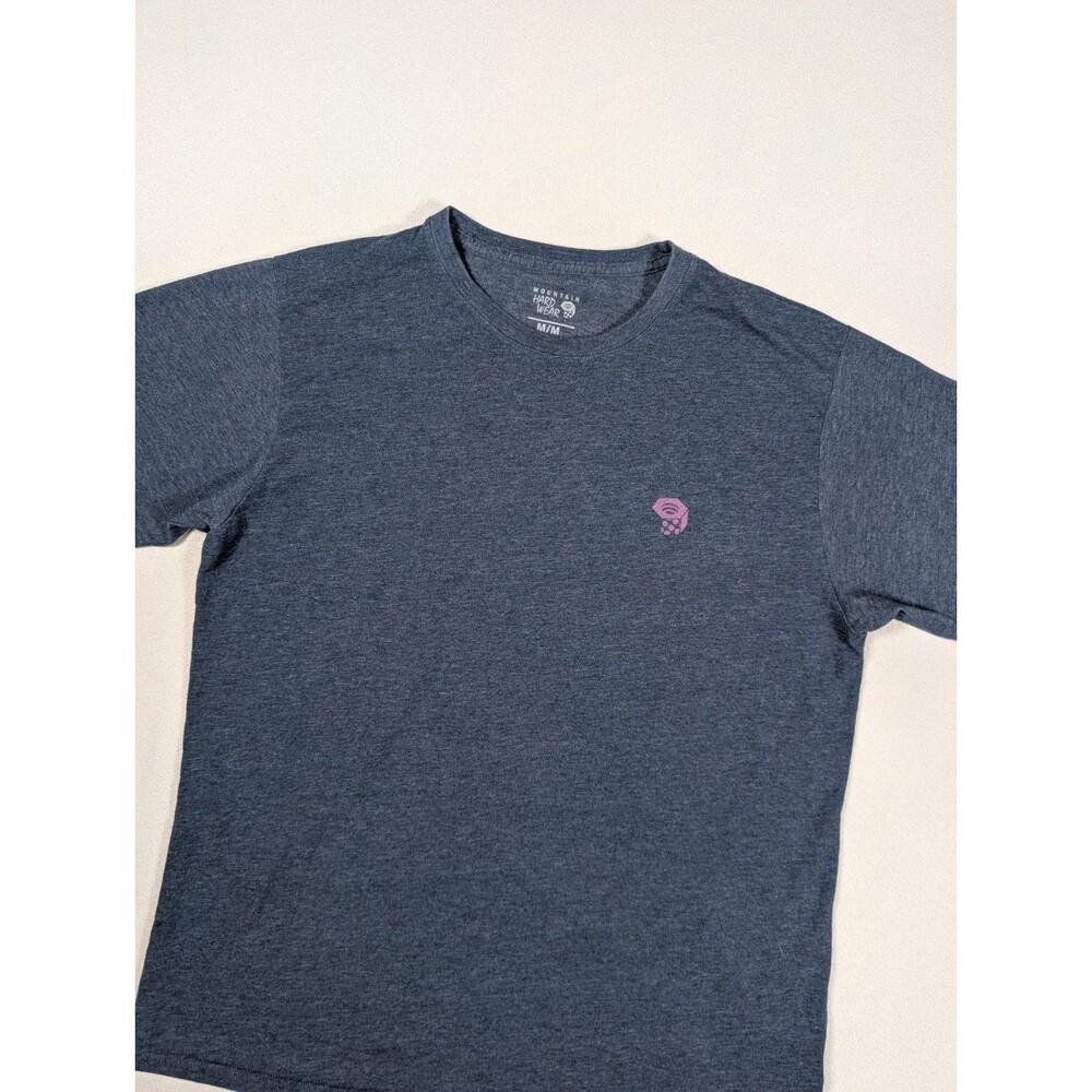 Mountain Hard Wear T-Shirt Mens M Blue Graphic Organic Cotton Hiking Outdoors